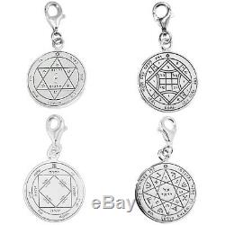 Kabbalah Bracelet 4 seals King Solomon Bangle Jewelry Gift Silver 925