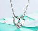 Linked Heart Pendant 925 sterling Silver Chain Necklace Jewellery Womens Gifts