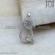 Lobster Clasp Natural Pave Diamond 925 Sterling Silver Jewelry Gift Lock Finding
