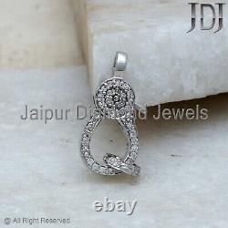 Lobster Clasp Natural Pave Diamond 925 Sterling Silver Jewelry Gift Lock Finding