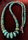 Long Navajo Sterling Silver Blue SpiderWeb Turquoise Bead Necklace 30in 193 Gift