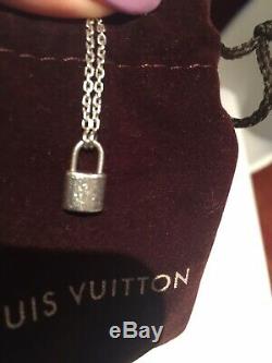 Louis Vuitton Silver Lockit Bracelet Padlock Sterling Silver Full Set Gift Box