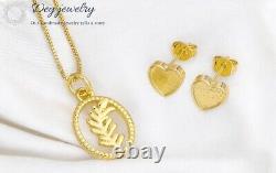 Love Jewelry Set 925 Sterling Silver Pendant And Earring Jewelry Gift Set