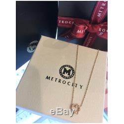 METROCITY Women's Jewelry Rose Gold Necklace Silver925 K-Drama Gift Pink
