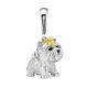 Madrid ARTE Yorkshire Terrier Dog Charm Puppy Dangle Animal Silver Keyring Gift