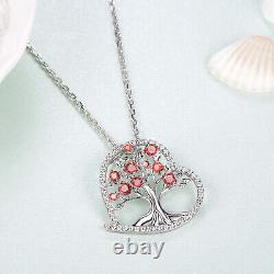 May Birthstone The Tree Of Love Necklace Gifts For Women Created Green Emerald