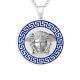 Men Medusa Necklace Silver Medusa Pendant MedallionNecklace For Man Jewelry Gift