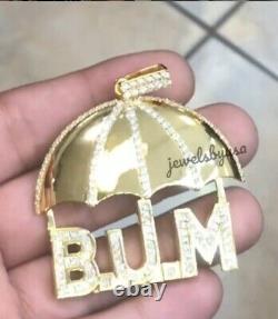 Men's 3.45 Ct D/VVS Moissanite Jewelry Gift 3D Custom BJM Pendant 925 Silver