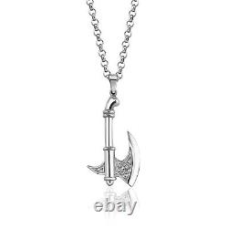 Mens Axe Pendant Man Nordic Axe Necklace Necklace For Man Silver Jewelry Gift