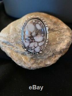 Mens Navajo Sterling Silver Crazy Horse TURQUOISE Ring Size 11 Gift 3227 Sale