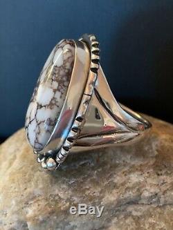 Mens Navajo Sterling Silver Crazy Horse TURQUOISE Ring Size 11 Gift 3227 Sale