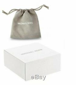 Michael Kors Runway MK Logo Silver Tone Womens Bracelet with Gift Box MKJ4730040