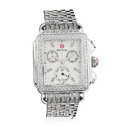 Michele Deco Day Swiss Quartz Movement Diamond Watch Ct 0.7 Mothers Day Gift