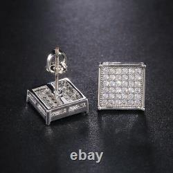 Moissanite 925 Silver Cute Stud Earrings For Women Wedding Party Jewelry Gift