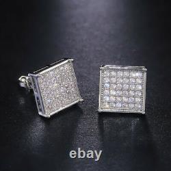 Moissanite 925 Silver Cute Stud Earrings For Women Wedding Party Jewelry Gift