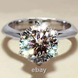 Moissanite Ring Sterling Silver Wedding Engagement Band Christmas Jewelry Gift