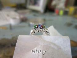 Mother's Jewelry Sterling Silver 2-6 Baguette Birthstones Mothers Ring Moms gift