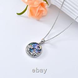 Mushroom Frog Necklace 925 Sterling Silver Mushroom/Frog Necklaces Jewelry Gifts