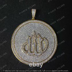 Muslim Men's 925 Sterling Silver Islamic God Allah Pendant Necklace Jewelry Gift