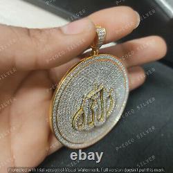 Muslim Men's 925 Sterling Silver Islamic God Allah Pendant Necklace Jewelry Gift