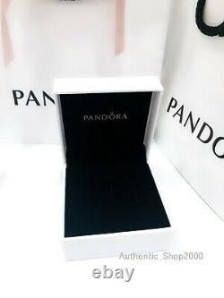 NEW 100% Authentic PANDORA Pavé Circle Logo T-bar Heart Y Necklace 399050C01
