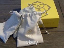 NEW Authentic Kendra Scott Silver Platinum Drusy Earrings and Jewelry Gift Set