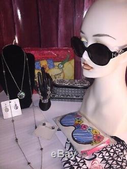 NWT Brighton HALO Tanzanite GIFT LOT 6 Pieces Necklaces Earrings Sunglasses More