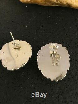 Native American SUGILITE Sterling Silver Earrings 1 Gift 8851