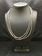 Native American Sterling Silver Navajo Pearls Necklace 21 3 Str Gift 4mm 8973