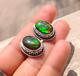 Natural AAA Quality Ammolite Cufflinks Oval Gemstone Silver Unisex Jewelry Gift