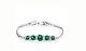 Natural Emerald Bracelet 925 Sterling Silver Jewelry Gift For Anniversary Gift