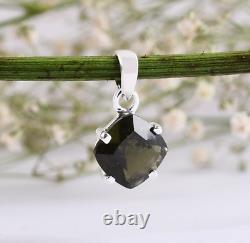 Natural Moldavite Gemstone 925 Sterling Silver Jewelry Gift For Girls