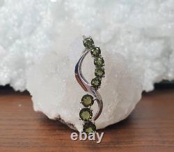 Natural Moldavite Gemstone 925 Sterling Silver Jewelry Gift For Special Party