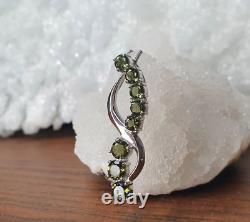 Natural Moldavite Gemstone 925 Sterling Silver Jewelry Gift For Special Party