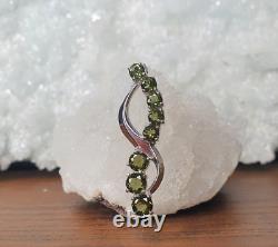 Natural Moldavite Gemstone 925 Sterling Silver Jewelry Gift For Special Party