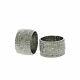 Natural Pave Diamond Cigar Band Ring 925 Sterling Silver Jewelry Gift her FJ