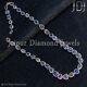 Natural Pave Diamond Multi Sapphire 23 Necklace 925 Silver Wedding Jewelry Gift