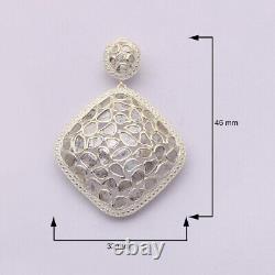 Natural Rose Cut Polki 925 Sterling Silver Jewelry Gift For Special Party