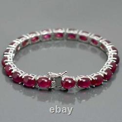 Natural Ruby Bracelet, 925 Sterling Silver, Tennis Bracelet, Ruby Jewelry, Gift