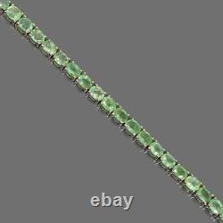 Natural Zambian Emerald Bracelet, 925Sterling Silver, Emerald Jewelry, Gift For Her