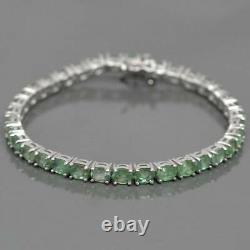 Natural Zambian Emerald Bracelet, 925Sterling Silver, Emerald Jewelry, Gift For Her