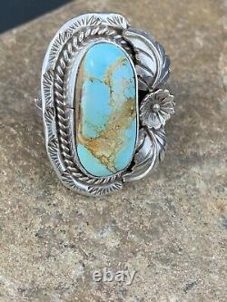 Navajo Native American Sterling Silver Dry Creek Turquoise Ring Sz 9 Gift 289