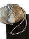 Navajo Sterling Silver White Buffalo Turquoise Necklace Pendant Set Gift 01352