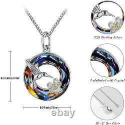 Necklace Jewelry for Women 925 Sterling Silver Cute Bird Pendant Necklace Gifts