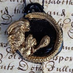 Necklace talisman amulets pendant black gothic jewelry devil snake eagle skull 1