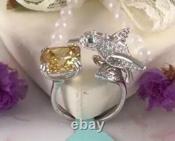 New Cz Hummingbird Ring Size 7 Womens Sterling Silver Rings Fashion Jewelry Gift