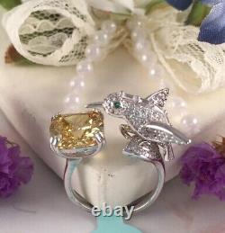 New Cz Hummingbird Ring Size 7 Womens Sterling Silver Rings Fashion Jewelry Gift