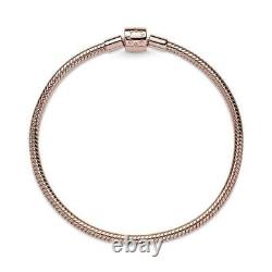 New Pandora Moments Barrel Clasp Snake Chain Bracelet 588781C00