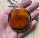 Old Baltic Amber Silver pendant natural vintage jewelry gem Bernstein Rare Gift