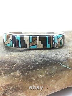 Old Pawn Gift Native American Navajo Sterling Silver CUFF Bracelet Handmade 4160
